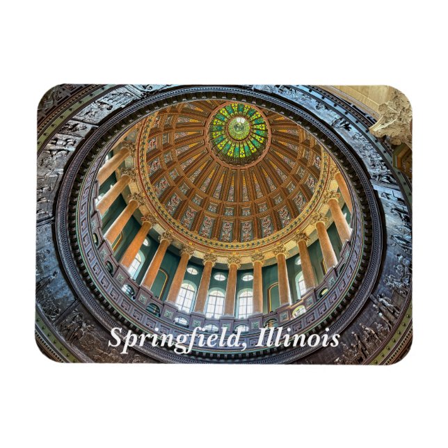 Illinois State Capitol in Springfield, IL Magnet (Horizontal)