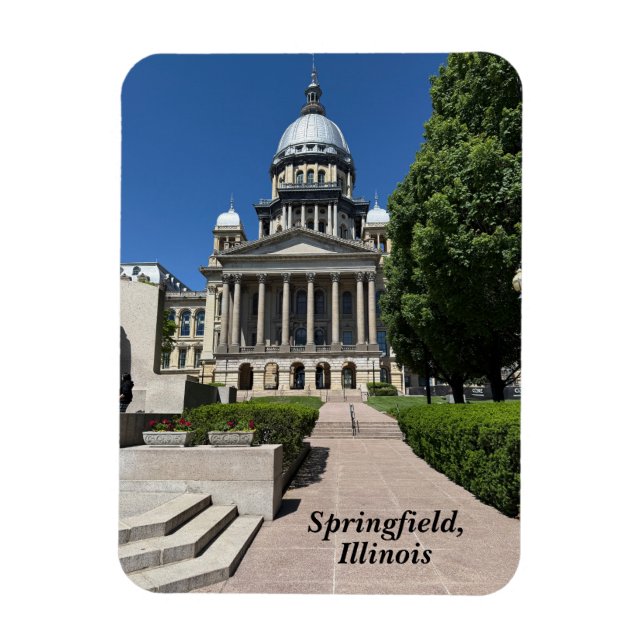 Illinois State Capitol in Springfield Magnet (Vertical)