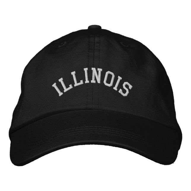 Illinois State Embroidered Hat (Front)