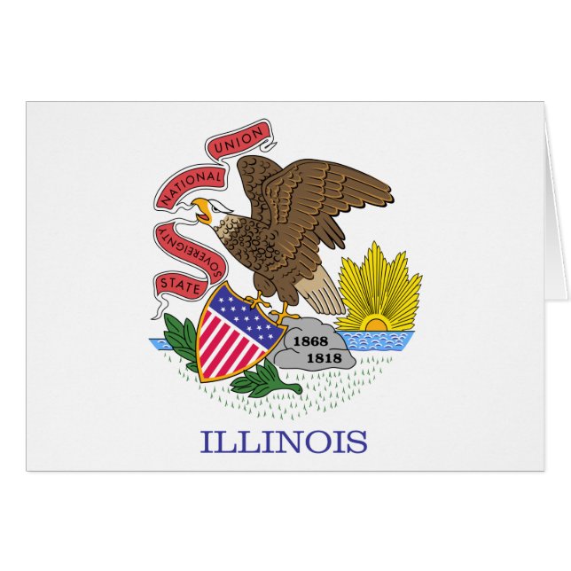 Illinois State Flag (Front Horizontal)