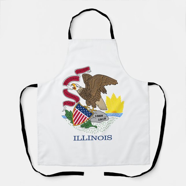 Illinois State Flag Apron (Front)
