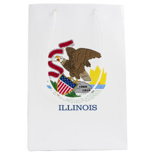 Illinois State Flag Medium Gift Bag