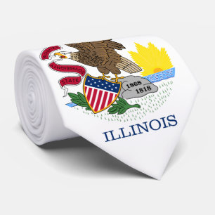 Illinois State Flag Tie