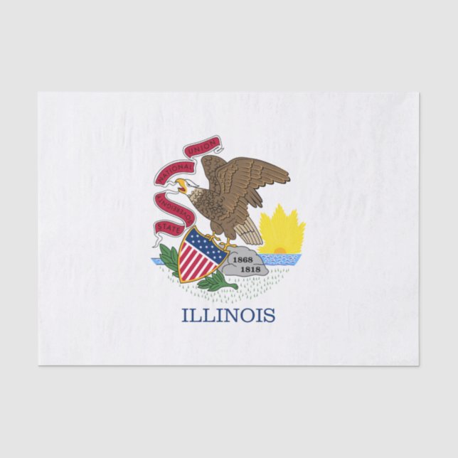 Illinois State Flag Tissue Paper (Front)