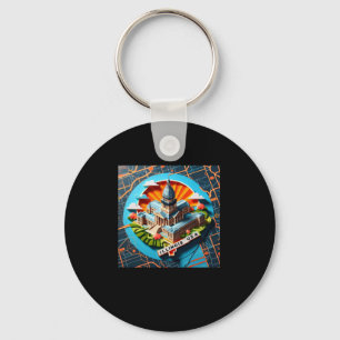 Illinois State In Usa Sticker  Keychain