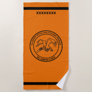 Illinois State Politicians Prison Beach Towel