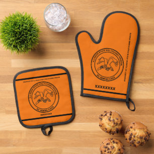 Illinois State Politicians Prison Oven Mitt & Pot Holder Set