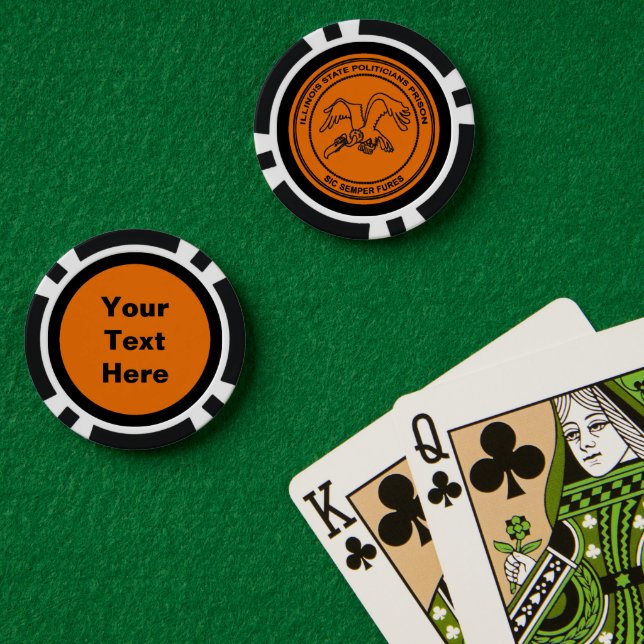 Illinois State Politicians Prison Poker Chips (Poker Table (Double))