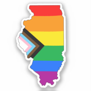 Illinois State Pride LGBTQ Progress Pride