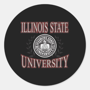 Illinois State Redbirds Laurels Classic Round Sticker