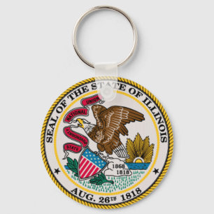 Illinois State Seal Keychain