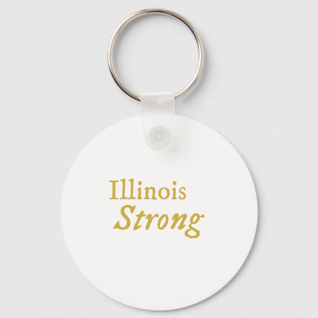 Illinois Strong  Keychain (Front)
