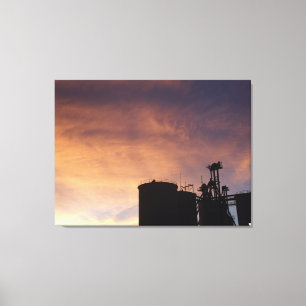 Illinois sunset canvas print