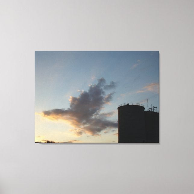 Illinois sunset canvas print (Front)