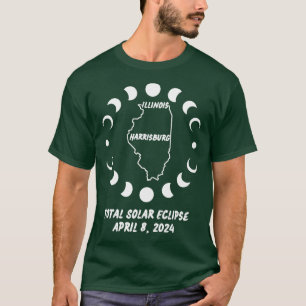 Illinois Total Solar Eclipse 2024 TShirt