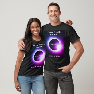 ILLINOIS Total solar eclipse April 8, 2024 T-Shirt