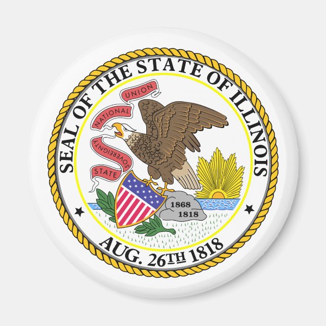 Illinois, USA Magnet (Front)