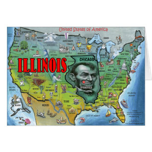 Illinois USA Map