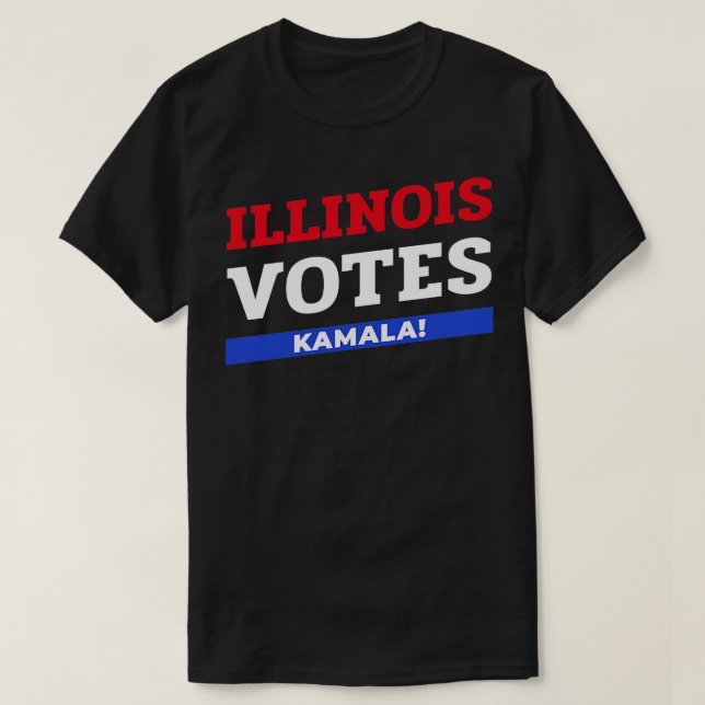 Illinois Votes Kamala TShirt 1 (Design Front)