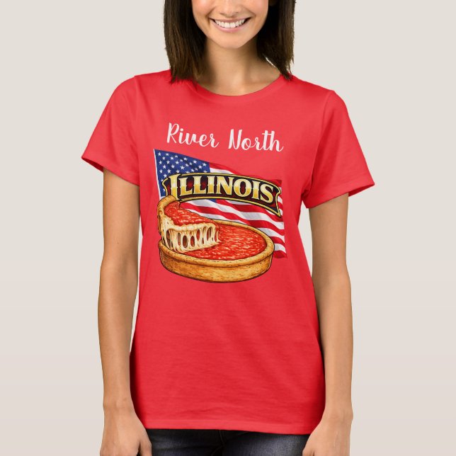 Illinois Women's Dark Tee (Front)