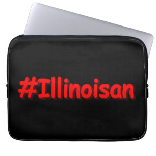 "#Illinoisan " Cute Design. Buy Now Laptop Sleeve