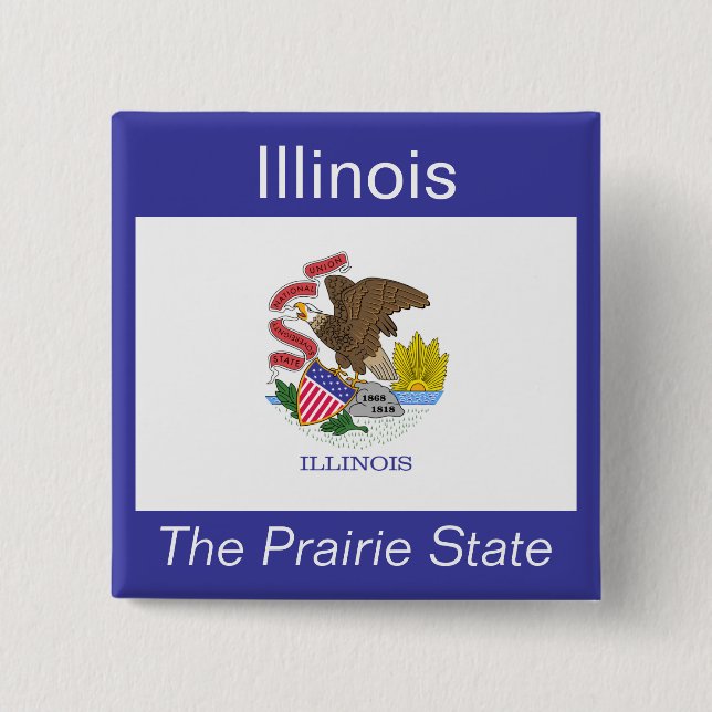 Illinoisan Flag Button (Front)