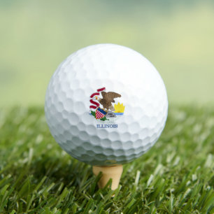Illinoisan Flag, Flag of Illinois Golf Balls