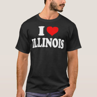 IllinoisI Heart IllinoisI Love Illinois 1  T-Shirt
