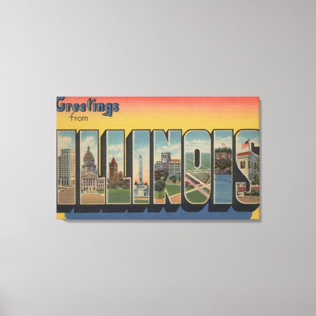 IllinoisLarge Letter ScenesIllinois 2 Canvas Print (Front)
