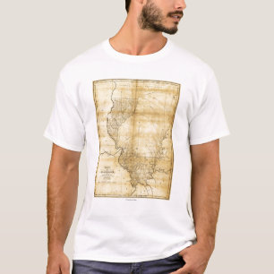 IllinoisPanoramic MapIllinois T-Shirt