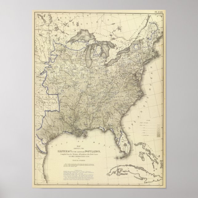 Illiteracy 1870 poster (Front)