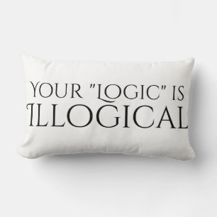 Illogical Logic Lumbar Pillow