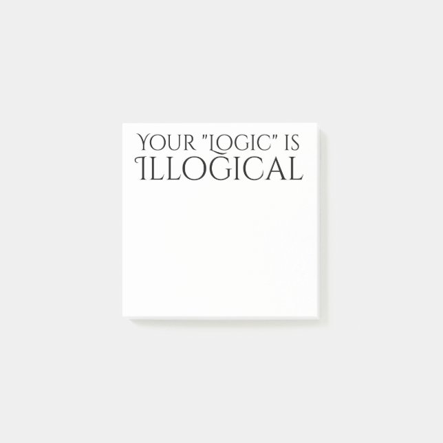 Illogical Logic Post-it Notes (Front)