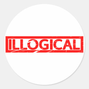 Illogical Stamp Classic Round Sticker