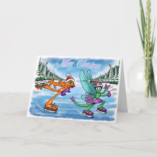 Illow &  on ice - Merry X-Mas Card (Front)