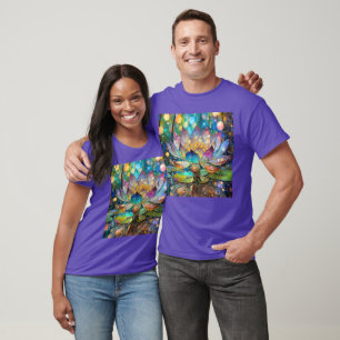 Illuminated Blooming Lotus Flower T-Shirt