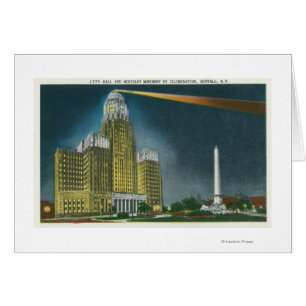 Illuminated City Hall View