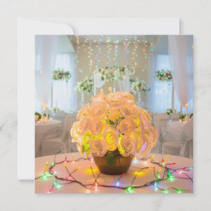 Illuminated Floral  Invitation