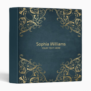 Illuminated Gold Ornament Binder