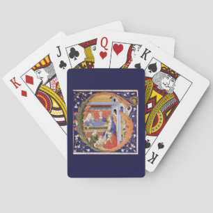 Illuminated Initial G Playing Cards