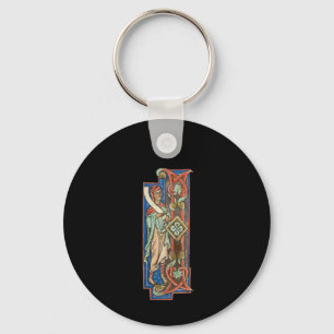 Illuminated Initial I Keychain