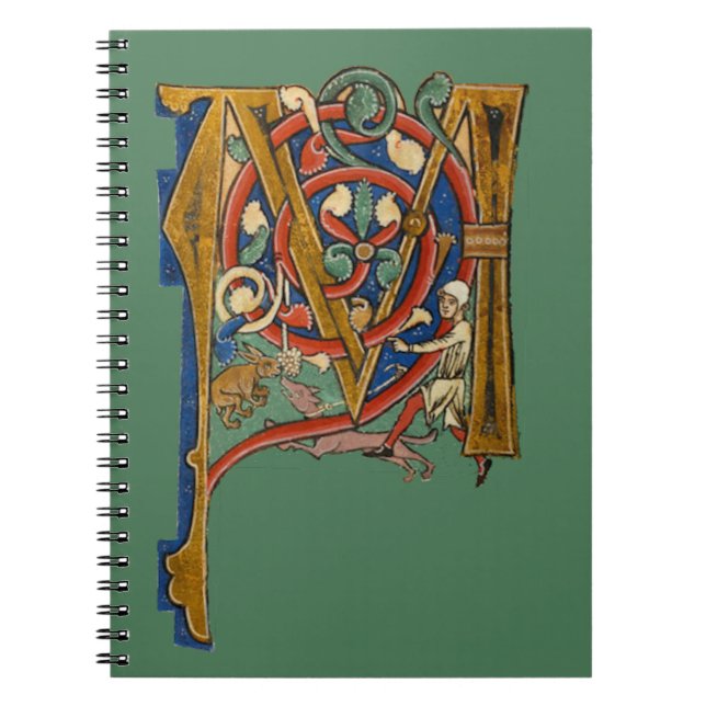 Illuminated Initial M Notebook (Front)
