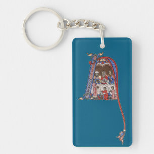 Illuminated Initial N Keychain