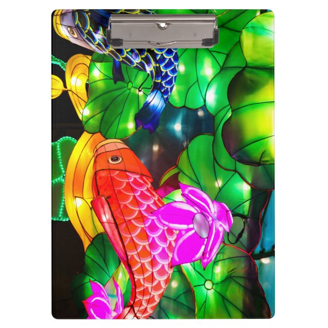 Illuminated Koi Clipboard (Front)