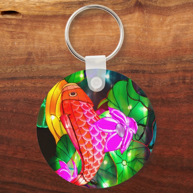 Illuminated Koi Keychain (Front)