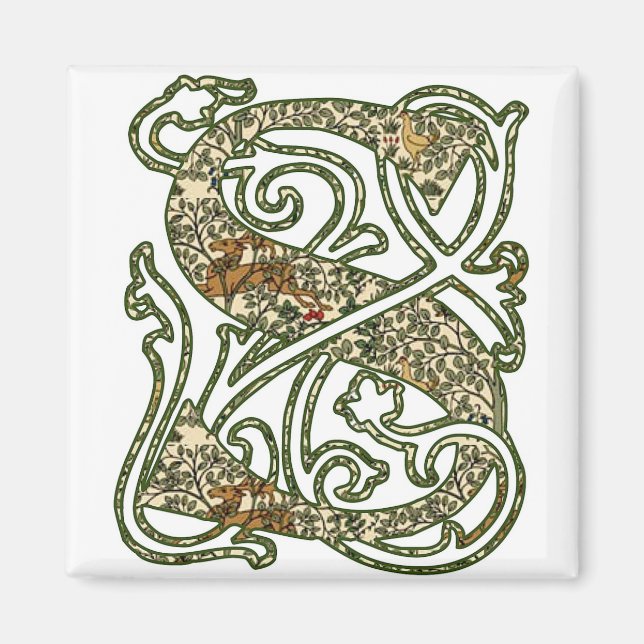 Illuminated Letter "S" Magnet (Front)