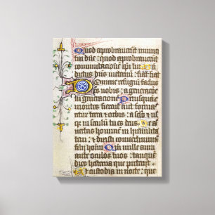 Illuminated Manuscript Canvas Print
