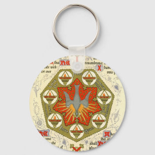 Illuminated Manuscript for Whitsuntide Keychain