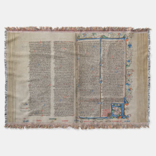 Illuminated Manuscript Throw Blanket