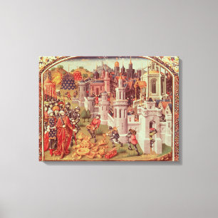 Illuminated miniature from a universal canvas print
